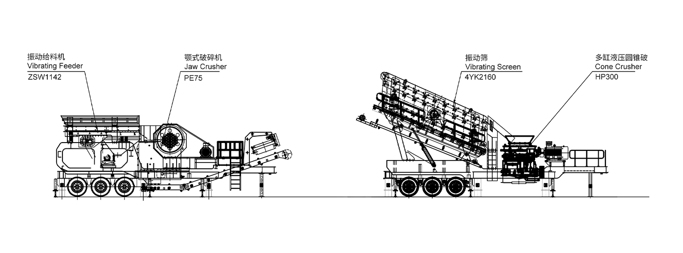 貴州河卵石破碎移動站生產(chǎn)線